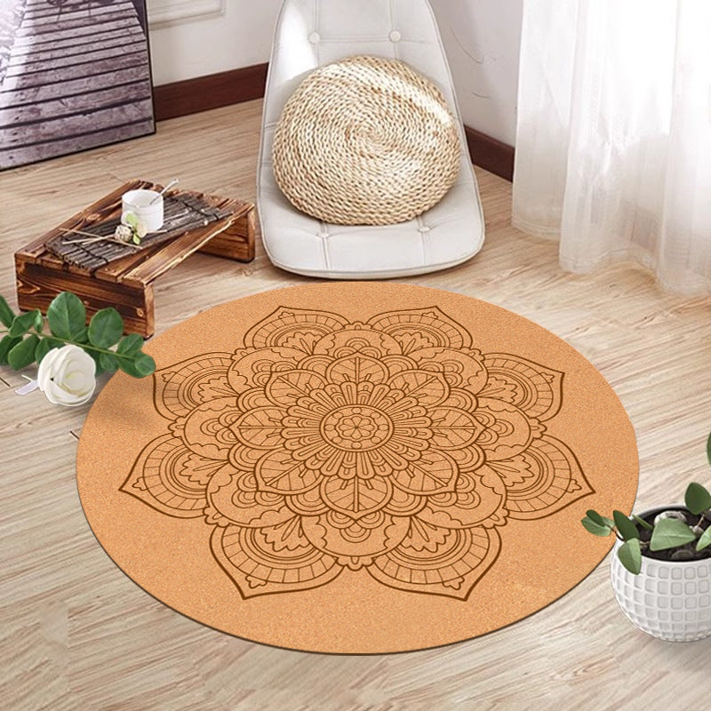 Cork Natural Rubber Meditation Mat