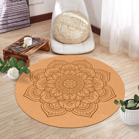 Cork Natural Rubber Meditation Mat